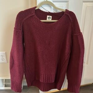 Eastwood Free People Sweater Maroon